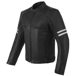 Men's Premium Cowhide Leather 'Street' Cruiser Scooter Jacket with Conceal Carry